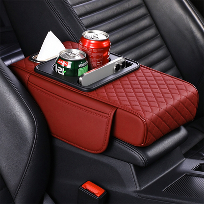 Multifunctional Car Armrest Box Cushion with Built-in Storage Bag🚙