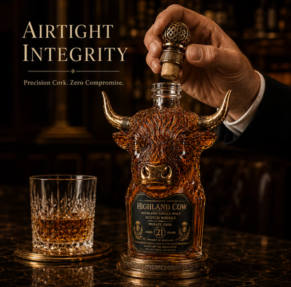 Private Cask 21 Years Cow Head Shaped Scotch Whisky Bottle🐮