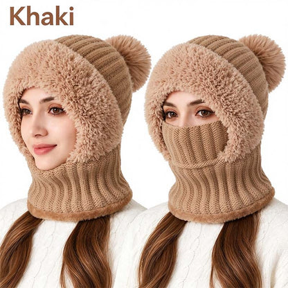 Girls' 3-in-1 Fleece Winter Balaclava - Keep Warm Face Covers & Mask 👧❄️