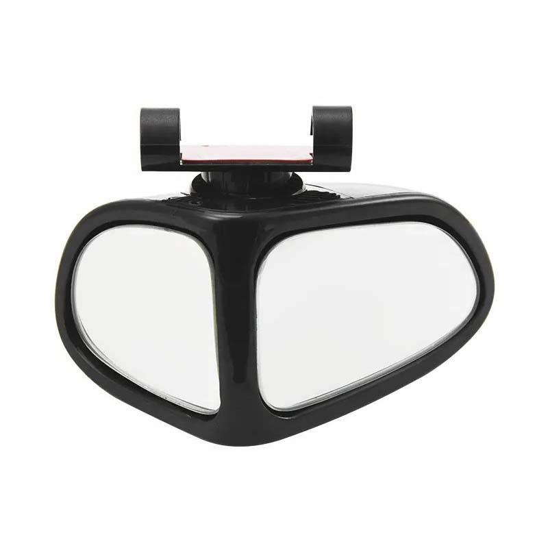 360° Rotatable Car Blind Spot Mirror Dual‑Lens Real Glass ABS Housing Adhesive🚗