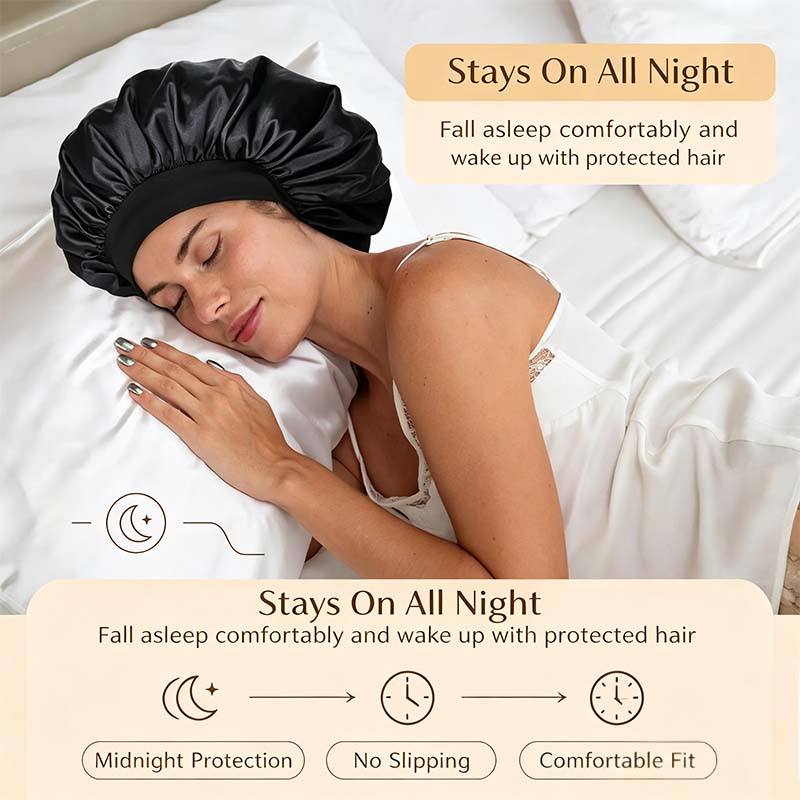 Bonnet for Men Hair Bonnet for Sleeping Double Layer Satin Bonnets 🧑‍🦰