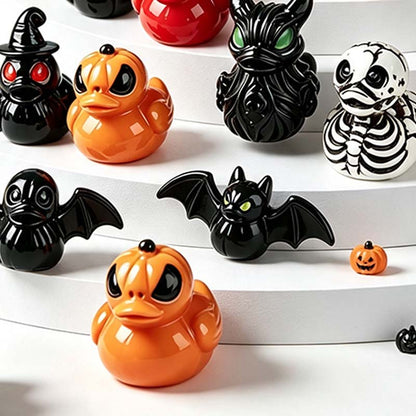 Mini Devil Ghost Skull Resin Ducks, Cute Spooky Desktop Decor, Creative Desktop Ornament🦇✨