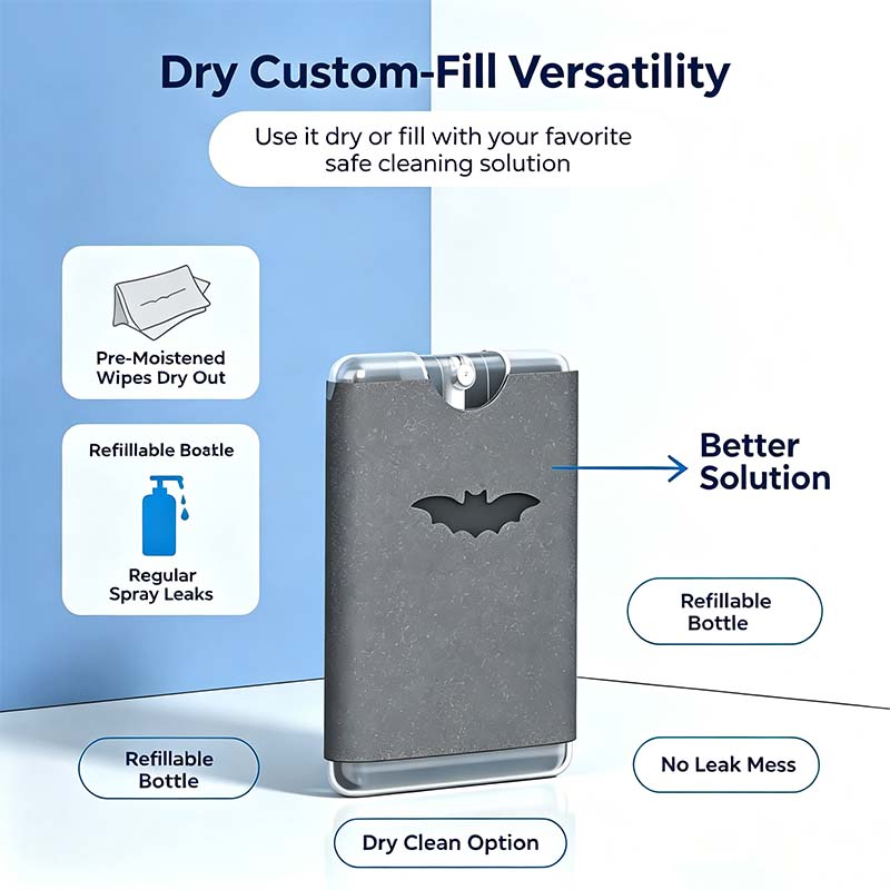 Portable Screen Cleaner Spray with Microfiber Cloth, Nano Streak-Free Cleaning✨
