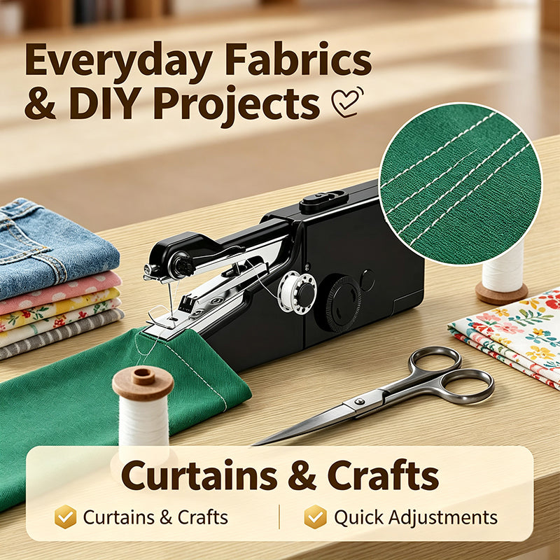 Portable Miniature Handheld Sewing Machine - Beginner-Simple Operation🧵
