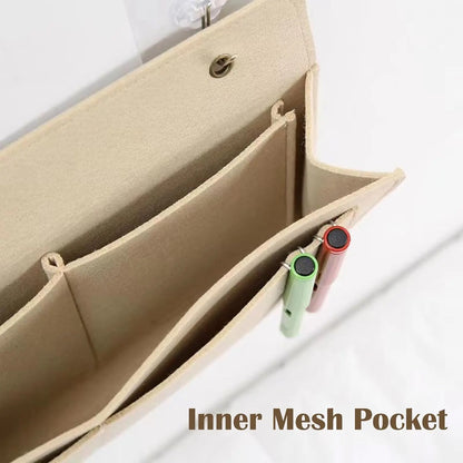 Bedside Caddy, 5 Pockets Felt Bedside Storage Organizer, Hanging Storage Organizer 🛏️