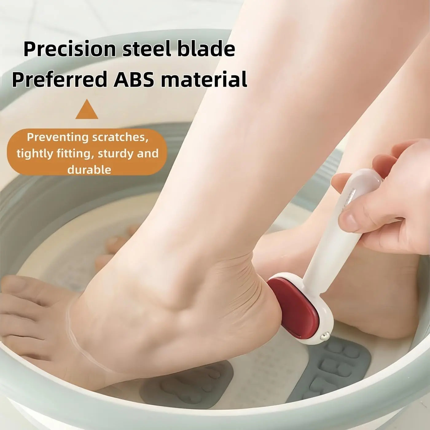 Dual‑Sided Foot Callus Remover, Replaceable Stainless Steel Blade Foot Scraper🦶