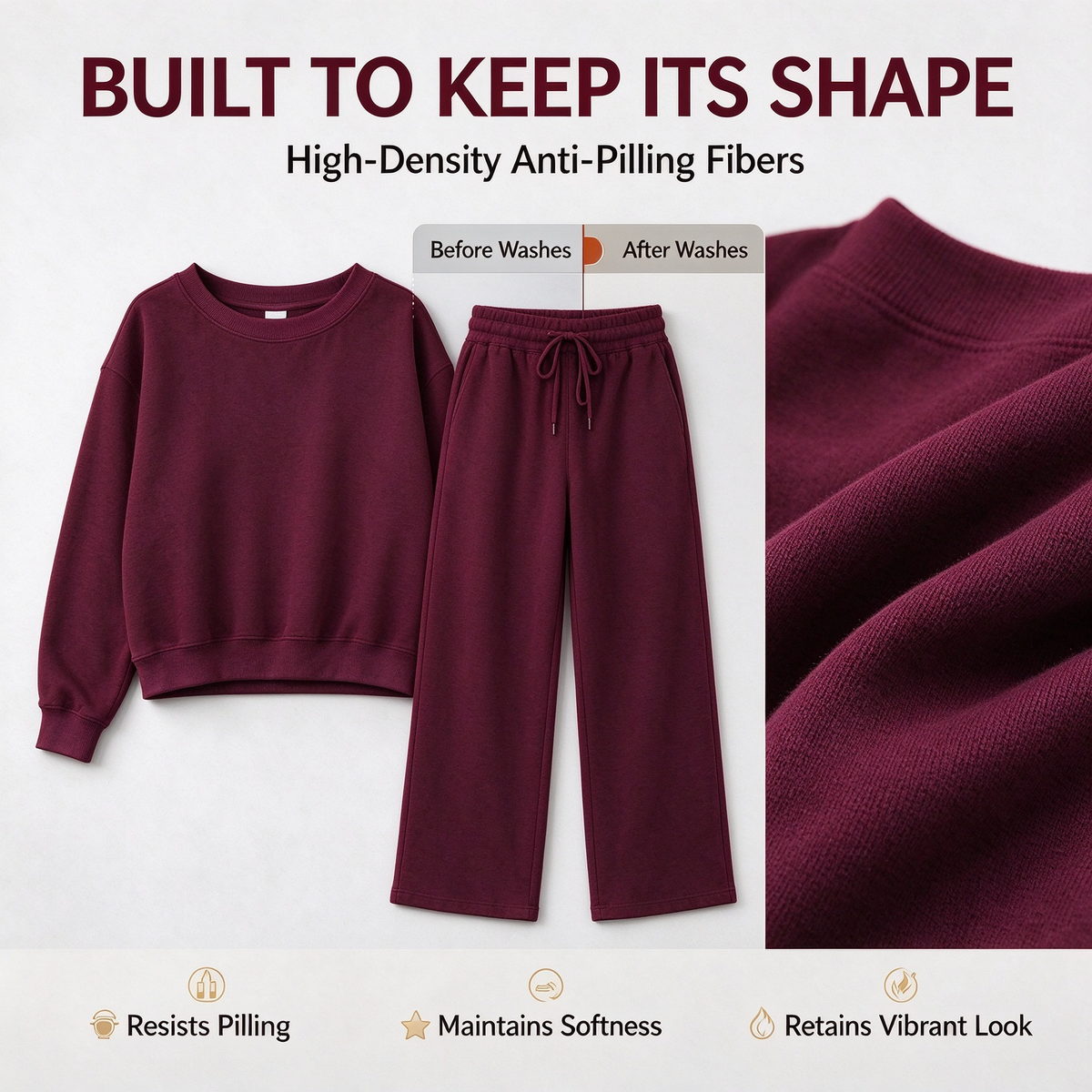 Women's Long Sleeve Jumper & Pants, 2 Piece Outfit Set, Fall Basic Sweatsuit Outfits, Clothes 🧥👖