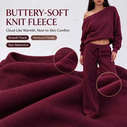 Women's Long Sleeve Jumper & Pants, 2 Piece Outfit Set, Fall Basic Sweatsuit Outfits, Clothes 🧥👖