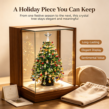DIY Beaded Christmas Tree Kit, Hand‑Made Mini Crystal Bead Xmas Tree Craft Set🎄✨