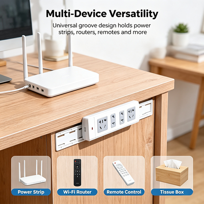 Adhesive Punch-Free Socket Holder, Self Adhesive Desktop Socket Fixer🔌🔒
