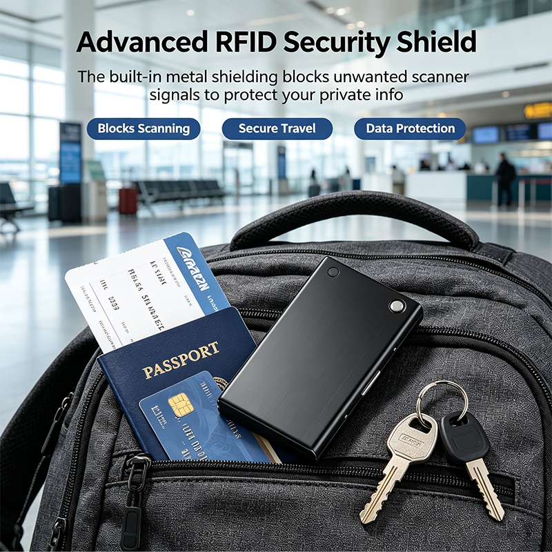 Men's Minimalist RFID Blocking Metal Card Holder Wallet💳