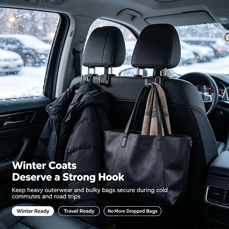 Car Purse Hook Purse Hook for Car Seats Headrest Car Seat Hooks,Heavy Duty Vehicle Organizer👜