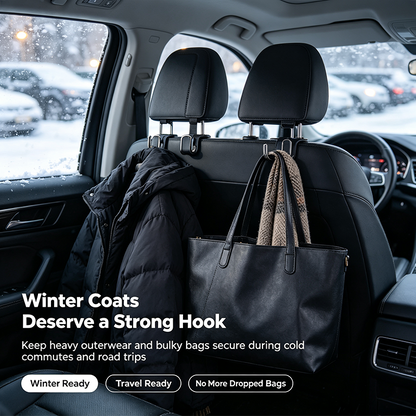 Car Purse Hook Purse Hook for Car Seats Headrest Car Seat Hooks,Heavy Duty Vehicle Organizer👜