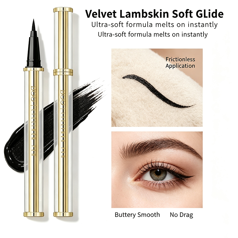 Waterproof Lambskin Eye Pencil Eyeliner - Long Wear, Smudge-Proof, Smooth Thick Tip🖤✨