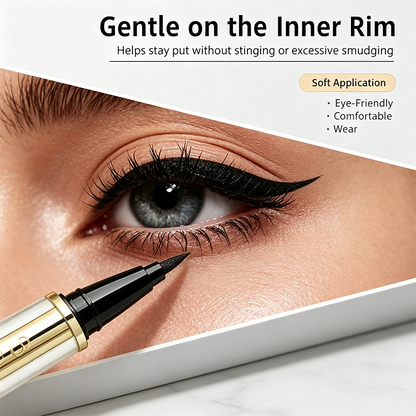 Waterproof Lambskin Eye Pencil Eyeliner - Long Wear, Smudge-Proof, Smooth Thick Tip🖤✨