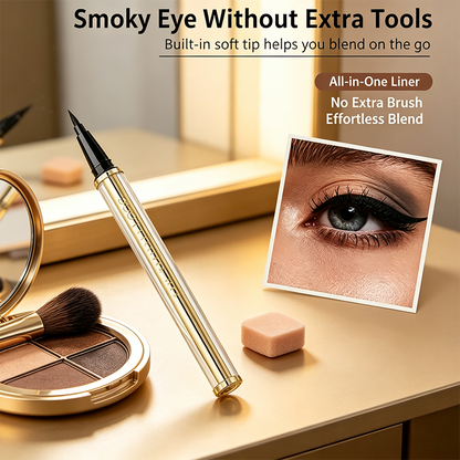 Waterproof Lambskin Eye Pencil Eyeliner - Long Wear, Smudge-Proof, Smooth Thick Tip🖤✨