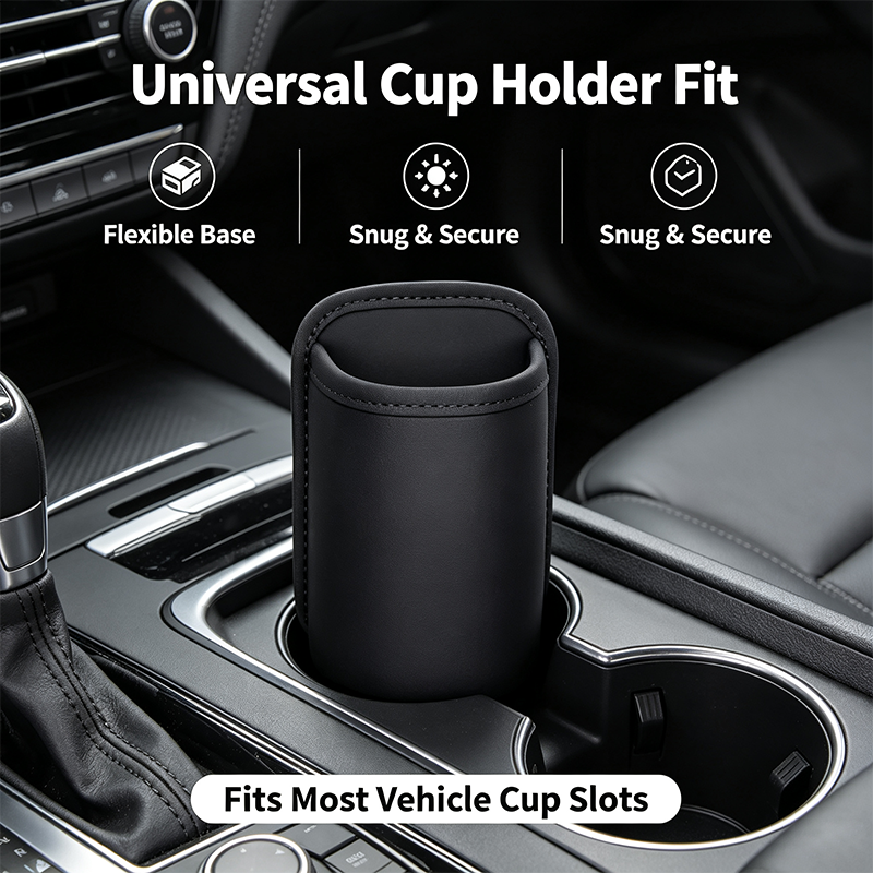 Car Cup Holder Accessory, Multi-Purpose Drink & Water Bottle Storage Pouch🚗