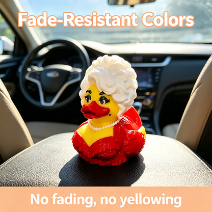 Dolly Duck - 3D Printed Collectible, Cute Desk & Car Decor🦆