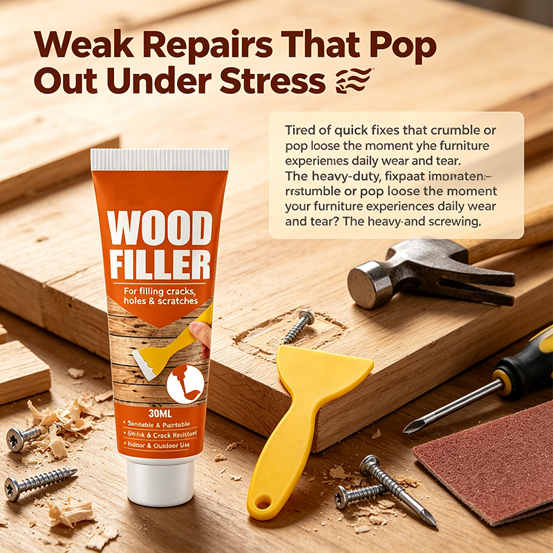 Wood Filler for Cracks and Holes🖌️