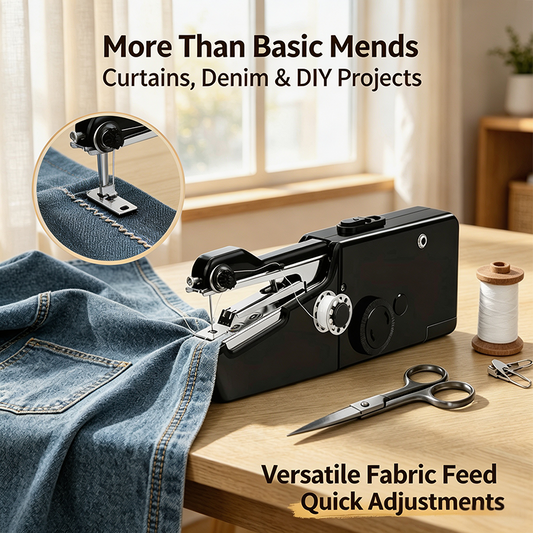 Portable Miniature Handheld Sewing Machine - Beginner-Simple Operation🧵