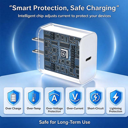20W Super Fast USB-C Charger with Type-C to C Cable Kit 🔌
