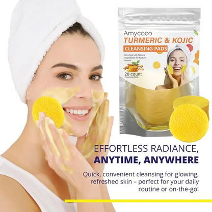 Turmeric & Kojic Acid Cleansing Pads - 20pcs NormalSkin Gentle Facial Cleanser Pads 🧖‍♀️