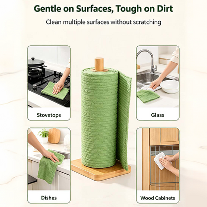 Tearable Plush Cleaning Cloth Roll, for daily household cleaning🧽✨
