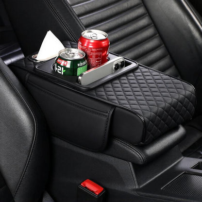 Multifunctional Car Armrest Box Cushion with Built-in Storage Bag🚙