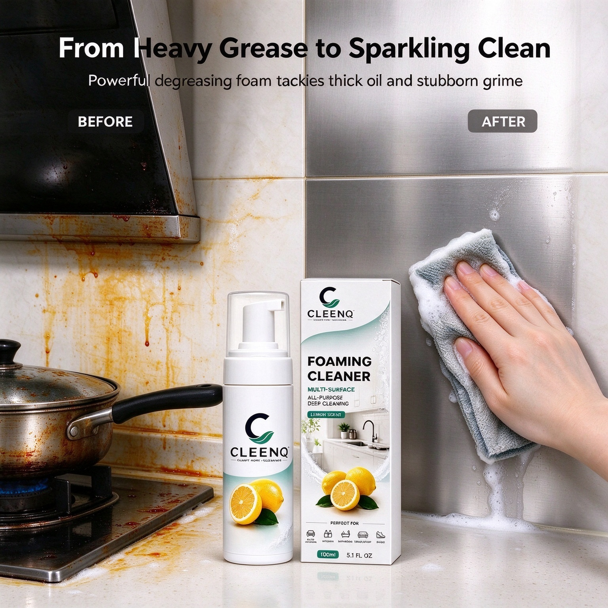 Multi-purpose Cleaning Mousse Foaming Cleaner, Super Strength All-Purpose Cleaner 🧽