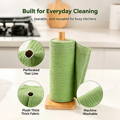 Tearable Plush Cleaning Cloth Roll, for daily household cleaning🧽✨