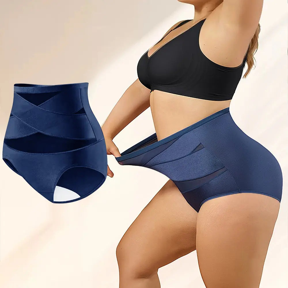 Women's Sheer Sexy High  WaistShapewear Panty,Burr basketsShaper Firm Control 💃