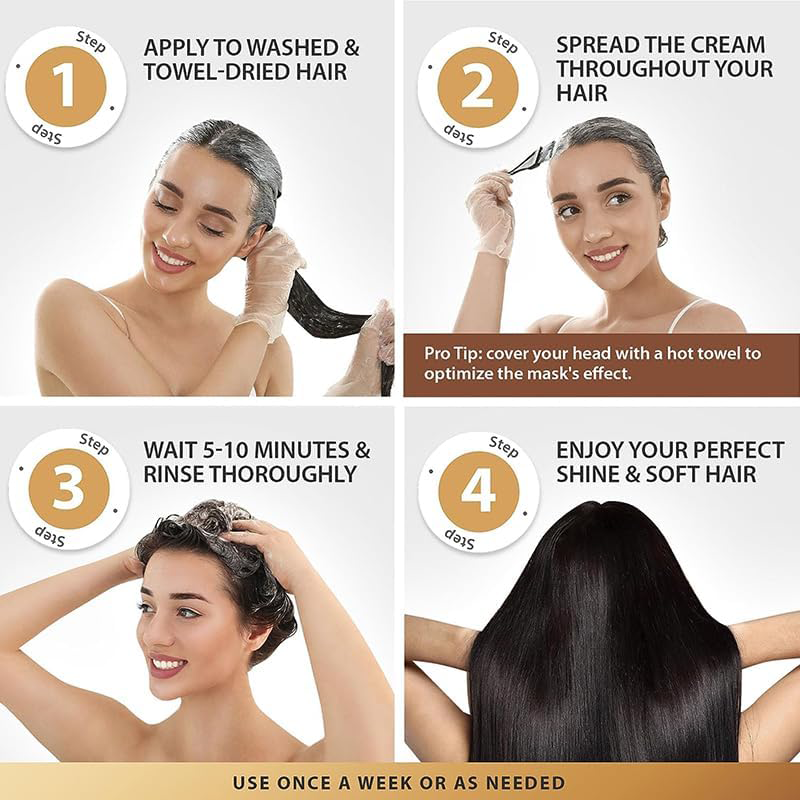 Collagen Hair Treatment Deep Repair Conditioning Argan Oil Hair Mask Essence✨