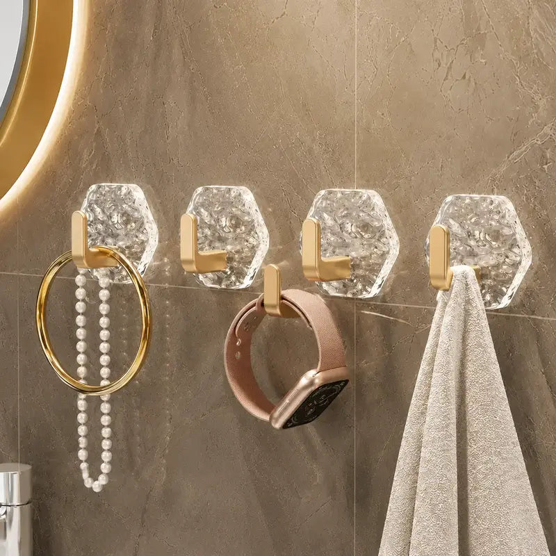 10/20 Pack Self-Adhesive Hooks, Waterproof & Rustproof Wall Hooks 👍