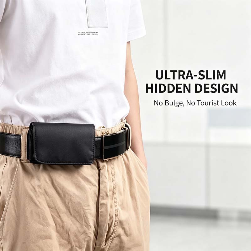 Anti-Theft Passport Pouch, Multifunctional Phone and ID Waist Pouch💳