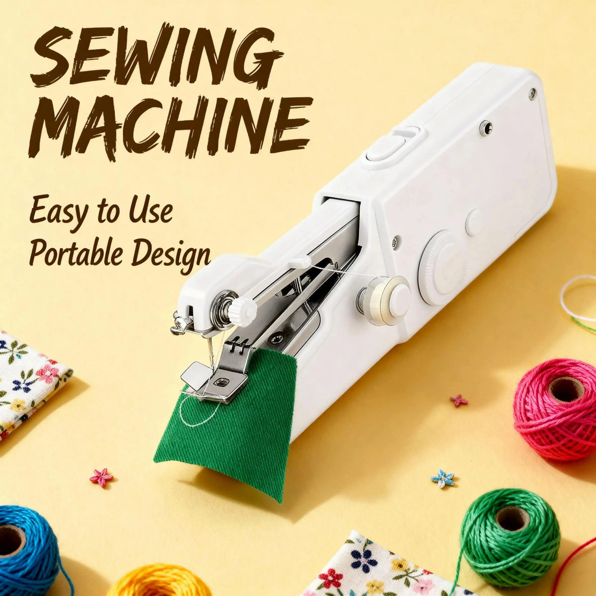 Portable Miniature Handheld Sewing Machine - Beginner-Simple Operation🧵