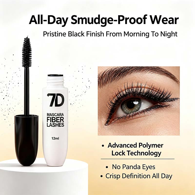 7D Silk Fiber Black Lengthening Mascara  - Adult Beauty Makeup👁️✨