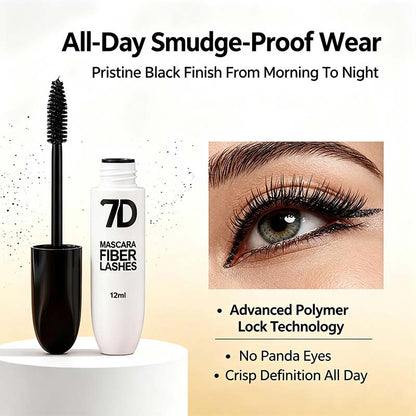 7D Silk Fiber Black Lengthening Mascara  - Adult Beauty Makeup👁️✨