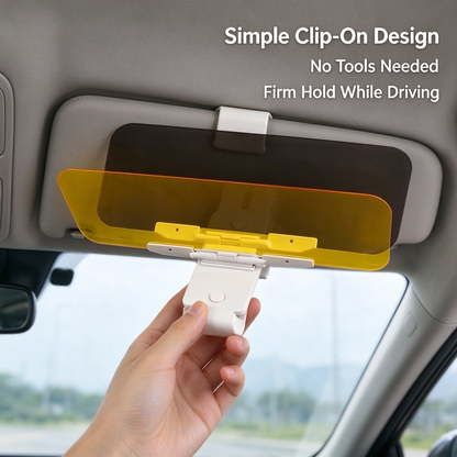 Adjustable Car Anti-Glare Sun Visor, Dual Color Day Night Driving Shield ☀️