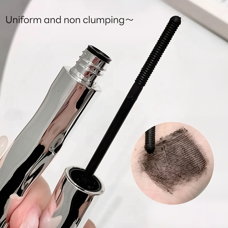 This mascara creates thick, long, and curled lashes. It's waterproof, smudge-proof🪄