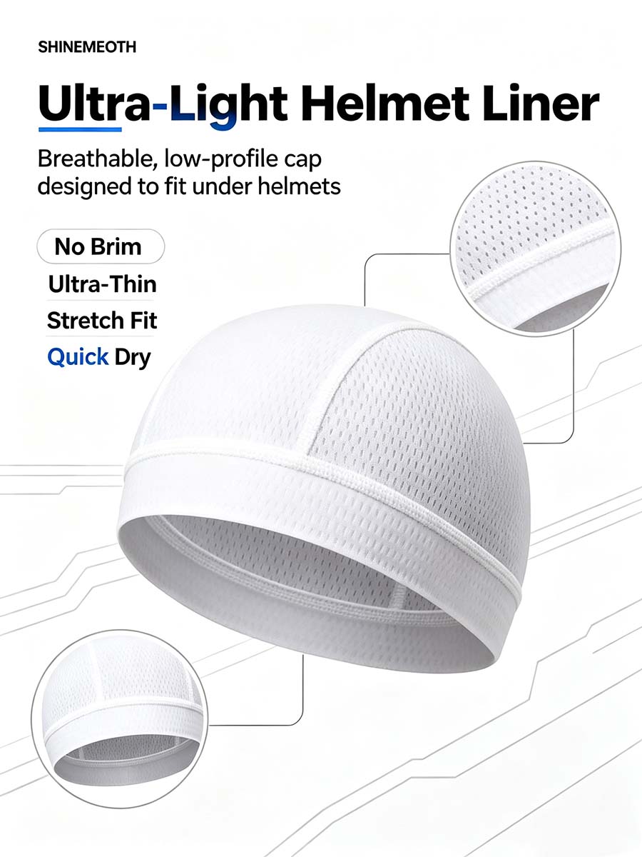 Full Mesh Cooling Helmet Liner Skull Cap - Ultra Breathable Sweat Wicking Hat for Hard Hats🧢