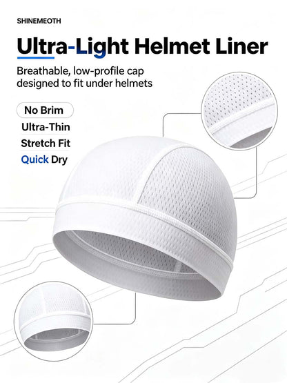 Full Mesh Cooling Helmet Liner Skull Cap - Ultra Breathable Sweat Wicking Hat for Hard Hats🧢