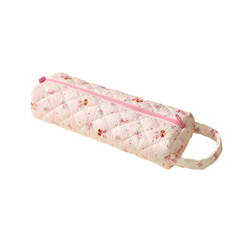 Quilted Multi‑Purpose Storage Bag, Portable Zipper Cosmetic Makeup Pouch 🎒
