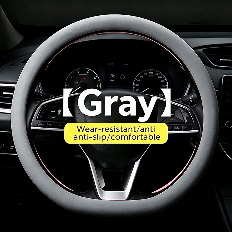 Universal Silicone Steering Wheel Cover, Non-Slip Soft Grip All Season Car 🚗