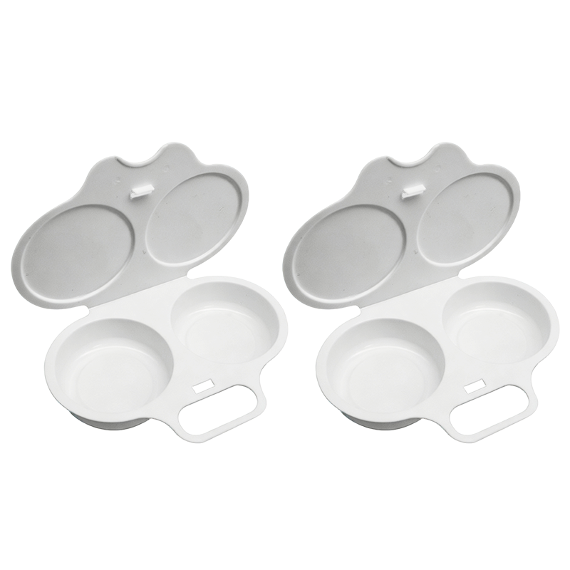 2-Pack Easy-To-Clean Microwave Omelette Maker, Multifunctional Egg Poacher, Non-Stick🍳