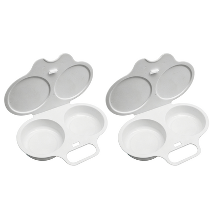 2-Pack Easy-To-Clean Microwave Omelette Maker, Multifunctional Egg Poacher, Non-Stick🍳