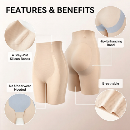 Women High Waisted Seamless Shapewear Shorts Tummy Control Butt Lift 🍑