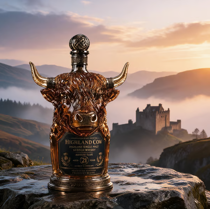 Private Cask 21 Years Cow Head Shaped Scotch Whisky Bottle🐮