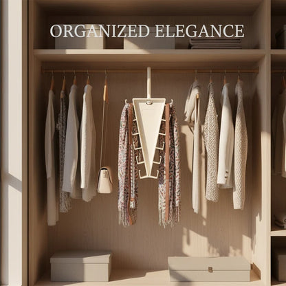 V Shaped Double-Sided Closet Organizer Hanger, 360° Rotatable Space Saving Clothes Hanger Organizer👗