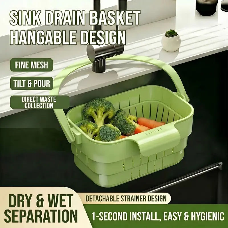 2 PCS AA Foldable Hanging Kitchen Sink Drain Basket🧺