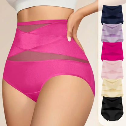 Women's Sheer Sexy High  WaistShapewear Panty,Burr basketsShaper Firm Control 💃